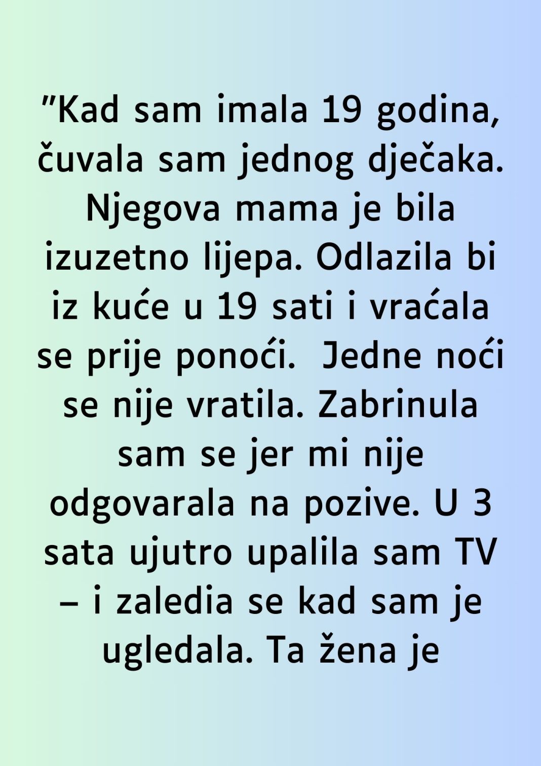 “Kad sam imala 19 godina…” - featured image