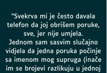 “Svekrva mi je često davala telefon da joj obrišem poruke, sve, jer nije umjela…” “Svekrva mi je često davala telefon da joj obrišem poruke, sve, jer nije umjela…” - featured image