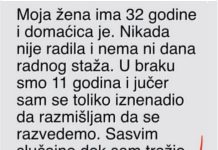 “Moja žena ima 32 godine i domaćica je” “Moja žena ima 32 godine i domaćica je” - featured image