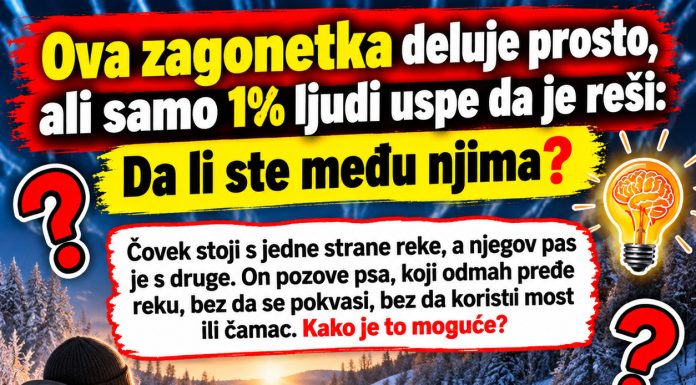 Ova zagonetka deluje prosto, ali samo 1% ljudi uspe da je reši: Da li ste među njima? Ova zagonetka deluje prosto, ali samo 1% ljudi uspe da je reši: Da li ste među njima? - featured image
